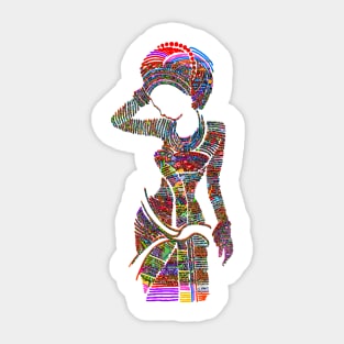 Proud African Woman, Afro Woman Tshirt Sticker